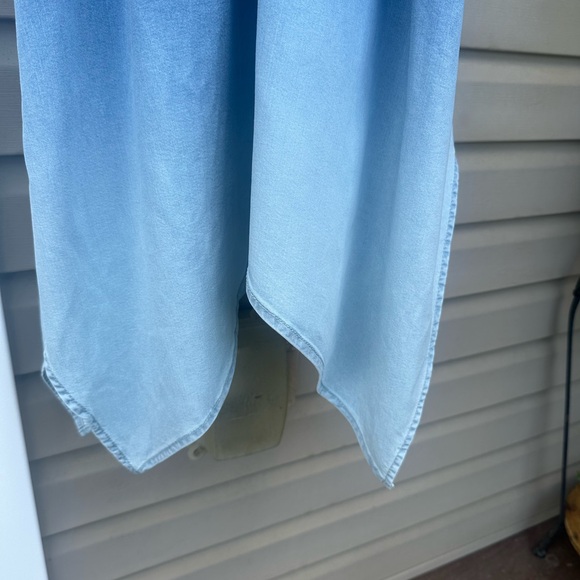 INC Womens Plus 2X / 20-22 Ombre Blue Handkerchief Hem Denim-look Dress NWT - Picture 10 of 11